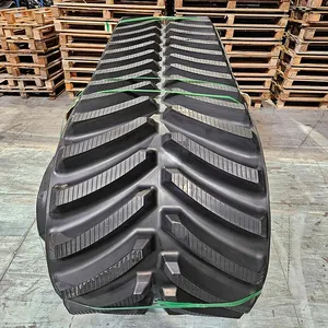 Heavy Duty Tracked Agri Rubber Track For Farm Tractor And Combine Harvester World Machine