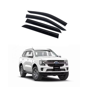 แผ่นบังแดดประตูรถยนต์สีดำ ยี่ห้อ <span class=keywords><strong>Everest</strong></span> รุ่นปี 2015-2021  แผ่นกันฝนหน้าต่าง สำหรับ <span class=keywords><strong>Ford</strong></span> <span class=keywords><strong>Everest</strong></span> 2022 <span class=keywords><strong>2023</strong></span> อุปกรณ์ตกแต่ง - Product Image 1