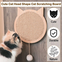 Vente chaude chat griffoir avec ventouses Sisal chat grattoir montage mural chaton planche à gratter avec boule moelleuse aspiration