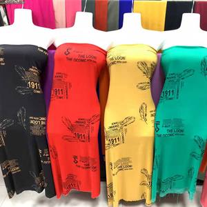 Stocklot <span class=keywords><strong>100</strong></span>% Rayonne <span class=keywords><strong>viscose</strong></span> tissu imprimé robe matériel - Product Image 6