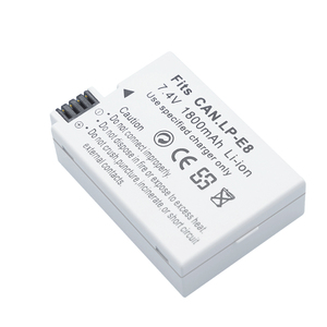 Yeha LP-E8 E8ลิเธียมไอออน7.4V 1800mAh สำหรับ <span class=keywords><strong>Canon</strong></span> <span class=keywords><strong>EOS</strong></span> 550D 600D 700D X6จูบ <span class=keywords><strong>X4</strong></span>กบฏ T2i T3i T4i T5i