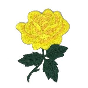 Neuheit Bestseller Maßgefertigter Aufbügelbarer <span class=keywords><strong>Patchwork</strong></span>-Rosen-Aufnäher Vollständig Bestickter Blauer Rosen-Reparatur-Patch für Schuluniformen - Product Image 4