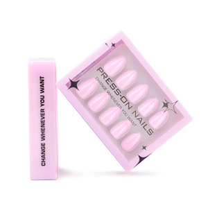 Chất lượng cao giá bán buôn tùy chỉnh thanh lịch ngắn Nail Art fakes móng tay nhân tạo móng tay Báo Chí trên móng tay với gel - Product Image 2