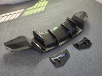 Convient pour 2016-2018 Audi R8 mise à niveau de haute qualité de type P pur fibre de carbone diffuseur arrière lèvre arrière kit corps