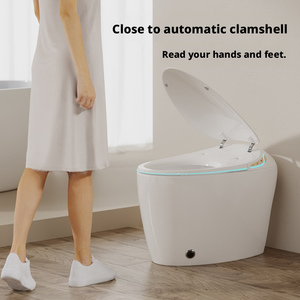 WC intelligent tout-en-un à commande à distance, à double chasse, avec capteur, chauffage et fonction bidet, pour usage domestique, avec siphon en S entièrement automatique, OEM - Product Image 2