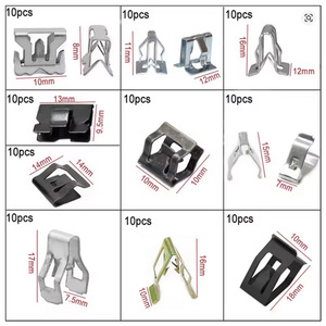 Clips de fixation en U pour carrosserie automobile Winning Path Point, 100 pièces, clips à ressort en acier inoxydable pour réparation de tableau de bord et console - Product Image 5
