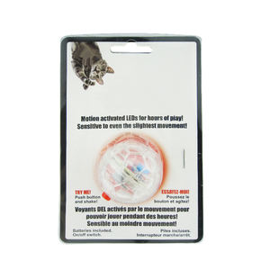 Pelota electrónica interactiva de plástico para gatos, bola transparente para mascotas, diseño de juguetes para el día a día, 3,5 cm - Product Image 4