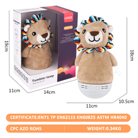 Lampe de table lumineuse Zhorya, jouet d'aide au sommeil pour bébé, poupée en peluche apaisante, animal en peluche avec veilleuse