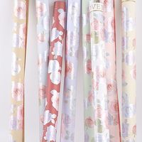 Fournitures de fleuriste haut de gamme, papier d'emballage vintage rose, papier d'emballage élégant et romantique pour bouquets, pour les fêtes et les mariages