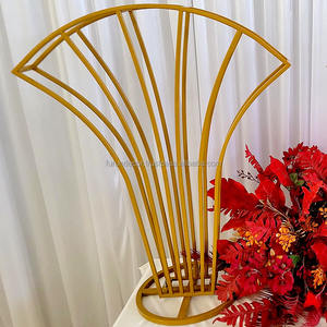 Arche de mariage en acier personnalisée FURUN, art du fer, peinture au four, présentoir à fleurs, décoration de fond de mariage, modèle HJ-006A pour fête - Product Image 1