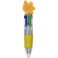 Vente en gros de mini stylos à bille de style animal à quatre couleurs Marqueur de journal multicolore de grande valeur 0.7mm pour les étudiants Thanksgiving