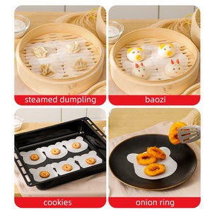 Papel de arroz para dim sum con dibujos animados, papel antigrasa para vaporera, para pan y sándwiches, para cocina - Product Image 5