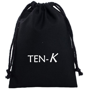 Bolsa de Algodón Muselina Personalizada para Viaje, Bolsa Pequeña de Tela Calicó Blanca con Cordón, Bolsa de Algodón con Cordón para Zapatos - Product Image 1