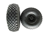 Haute qualité 4.00-4 pneu en caoutchouc pneumatique gonflable robuste PP jante en plastique solide nouvelle condition roulettes chariots agricoles