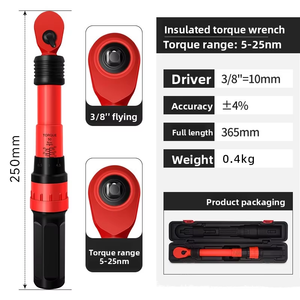 Sertifikalı 1000V 3/8 İnç İzoleli Tork Anahtarı Yüksek Hassasiyetli İzoleli Tork Aleti Paketli İzoleli Tork Anahtarı - Product Image 5