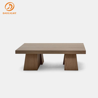 Ensemble de table basse carrée en bois massif de luxe moderne, s'adapte à la maison, au bureau, à la cuisine, pour un usage domestique