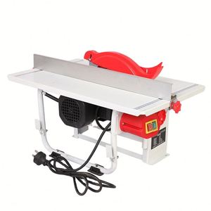 Scie à panneaux 220V pour panneaux à base de bois, scie à ruban pour bois et briques avec table coulissante et composant moteur central - Product Image 1