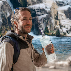 개인 미니 물 여과 시스템 하이킹 캠핑 액세서리 여행 비상 휴대용 생존 키트 야외 물 필터 - Product Image 3