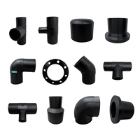 Accesorios de Tubería de Fusión a Tope de HDPE PE100 PN16 SDR11 DN20-DN1600mm Moldeados por Inyección para Tuberías de Agua y Gas, Certificación CE, Directo de Fábrica