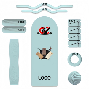 CZFIT High Quality Customized Logo Pilates Set Equipment With Foldable <b>Thick</b> PU Yoga Mat Wholesale Exercise Mat for Women - Product Image 6