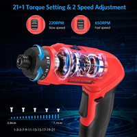 Ensemble de tournevis électrique rechargeable entièrement automatique, mini perceuse à main de petite taille avec une puissance élevée, outil pratique pour la maison et le bureau