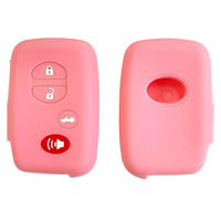 Housse de clé en silicone pour Toyota Reiz Camry Land Cruiser-Étui pour clé de voiture télécommandée 3 + 1 avec design creux pour clé 3 + 1