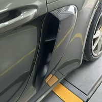 Calandre avant en fibre de carbone entièrement nouvelle et améliorée pour 718 RS, 718, 982 Cayman RS avec cache d'admission d'air latéral (Nouveau modèle)
