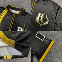 Camisetas Deportivas Personalizadas al por Mayor con Cierre de Cremallera de 1/4, Impresión por Sublimación Completa, Secado Rápido, Poliéster, Manga Corta, para Entrenamiento
