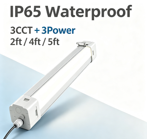 ไฟ LED แบบเส้นกันน้ำ IP65 3CCT 3 ระดับกำลังไฟ ขนาด 2 ฟุต 4 ฟุต 5 ฟุต สำหรับพื้นที่เปียก - Product Image 1