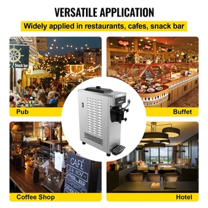 VEVOR EU既製品デスクトップシングルフレーバーアイスクリームマシンポータブルフリーザー、プレクーリングとワンクリック洗浄機能付き - Product Image 6