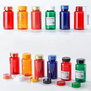 Bouteilles en plastique de sirop contre la toux de capsule de médicament de supplément de soins de santé vides en PET de différentes tailles écologiques - Product Image 2