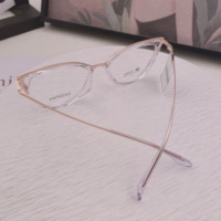 Gafas de Lectura con Montura Completa, Diseño Geométrico Moderno, Estilo Ojo de Gato, Ligeras, Unisex, para Todas las Formas de Rostro, Estilo Coreano
