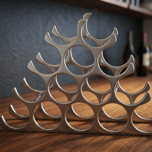 Support à Verres à Vin en Acier Inoxydable, Design Nuage Unique, Rangement Élégant pour Bar à Domicile ou Cuisine – Vente Chaude - Product Image 6