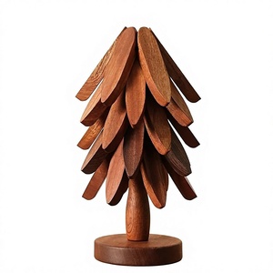 Salvamanteles Decorativo de Madera con Forma Personalizada, Diseño Navideño Ecológico, Resistente al Calor, para Cocina, Comedor y Restaurante - Product Image 1