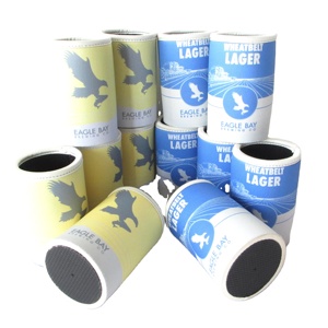 RYO Promotional 12oz Waterproof Insulated Neoprene Cooler Bag Sublimation Beer <b>Bottle</b> Holder with Top Binding for Stubby Cans - Product Image 3