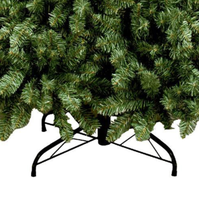 BSCI Premium Dekorierter Künstlicher Weihnachtsbaum mit Standfuß Umweltfreundlich Faltbar Vollständig aus PVC für Außen-/Innenbereich