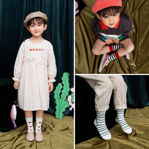 1-8 <span class=keywords><strong>anni</strong></span> di vecchio ragazzo calze a tubo medio di moda colorato cartone animato bambini calzini felici all'ingrosso - Product Image 2