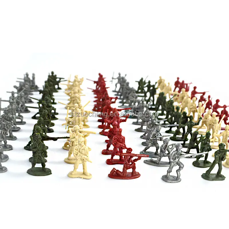 プラスチックグリーンおもちゃ兵士200個4色キッズおもちゃミニ陸軍男性兵士フィギュアプレイセット