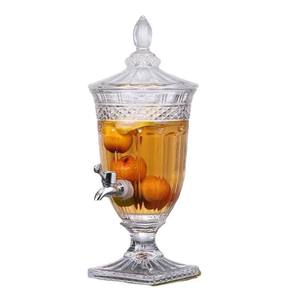 เครื่องจ่ายเครื่องดื่ม10L เย็นทำจากแก้วคริสตัลใสแบบกำหนดเองสำหรับ Beverage4บาร์ร้านอาหาร - Product Image 5