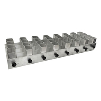 Support réglable en alliage d'aluminium de 2 pouces pour 32 tubes de mortier de feux d'artifice à tir unique