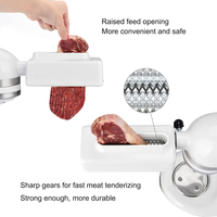 Attendrisseur de viande pour tous les batteurs sur socle ménagers KitchenAid et Cuisinart-Accessoire pour batteurs avec engrenages en acier inoxydable