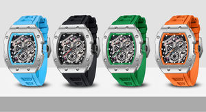 PAGANI DESIGN Original PD-YS012 <b>Skeleton</b> <b>Watch</b> <b>Automatic</b> Men’s Quartz <b>Watch</b> Silicone Square Sapphire Clock Waterproof - Product Image 6