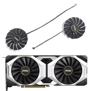 พัดลม GPU RTX2080TI ของแท้4PIN 88มม. PLA09215B12H เหมาะสำหรับ <span class=keywords><strong>MSI</strong></span> RTX <span class=keywords><strong>2080</strong></span> 2080Ti <span class=keywords><strong>2080</strong></span> <span class=keywords><strong>Super</strong></span> Ventus กราฟิกการ์ดพัดลมระบายความร้อน - Product Image 1