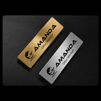 Épingles à revers magnétiques personnalisées en alliage de zinc vierges, étiquettes de logo pour vêtements, badges d'infirmière, badges nominatifs en métal avec attache de sécurité