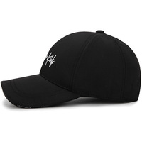 Casquette Sportive Unisexe Tendance Euro-Américaine en Coton Respirant et Imperméable avec Lettres, Style Coréen, Ajustable pour Hommes et Femmes