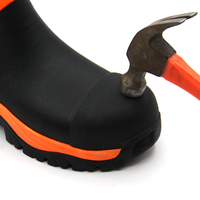 Botas de Seguridad con Puntera de Acero Anti-Impactos e Impermeables OEM, Botas de Trabajo de Neopreno y Goma Anti-Pinchazos para Obras de Construcción