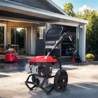 Laveuse à haute pression Dining 2700PSI Machine portable à jet d'eau à haute pression Nettoyeur à jet d'eau froide à gaz, DKGPW2500V-E