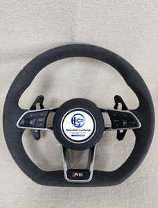 Volante Deportivo de Cuero y Gamuza para VW <span class=keywords><strong>Golf</strong></span> MK7 GTI <span class=keywords><strong>R</strong></span> <span class=keywords><strong>Line</strong></span> Passat B8 B9, Piezas de Repuesto para Tuning Interior de Automóviles - Product Image 3
