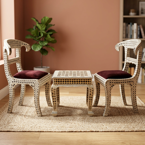 Ensemble de meubles modulaires modernes en os incrusté avec fauteuils inclinables manuels pour appartement, maison, bureau, salon, hôtel - Product Image 1