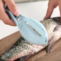 M écailles de poisson rabot gratter écailles de poisson manuel avec couvercle outils de cuisine ménagers pratique facile à laver brosse écailles de poisson grattoir